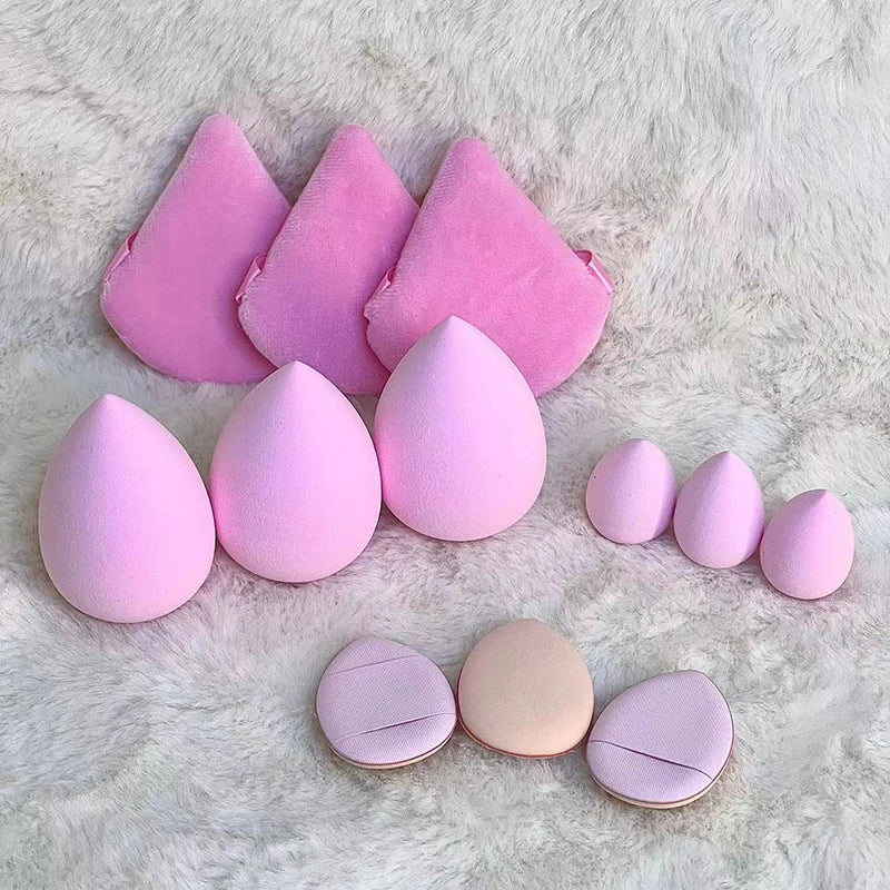 12PCS Makeup Tool Set Size Size Giant Soft Makeup Egg Makeup Powder Suitable for Base Makeup Corner Makeup Setting Novice Makeup