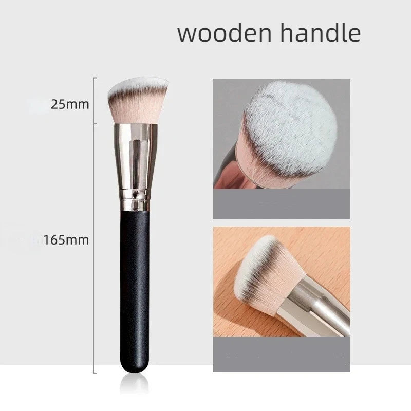 Pinceaux de maquillage, fond de teint, anti-cernes, biseautés, sans couture, synthétiques, anti-cernes, liquides, crèmes, pinceaux de contouring, outil de beauté