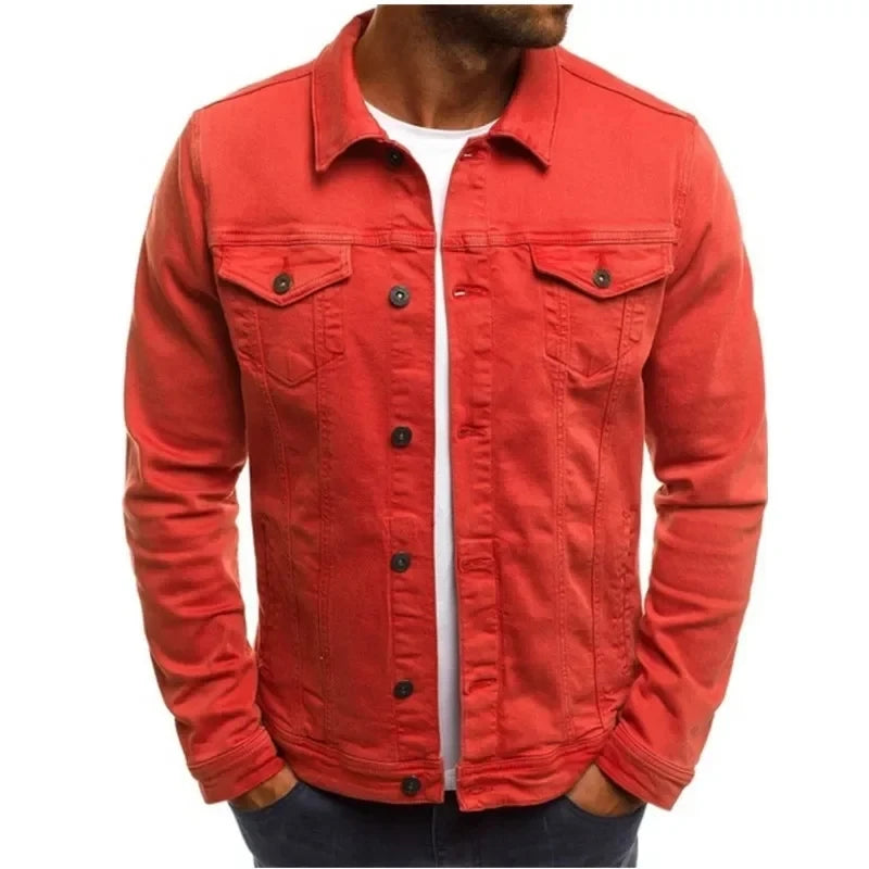 Hip-hop Men's Denim Jackets Streetwear Casual Cotton Classic Slim Jeans Coat Male Brand Clothes Cowboy Jacket Ropa Para Hombre