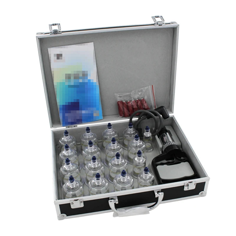 Ensemble de 17 ventouses thérapeutiques en plastique pour massage sous vide