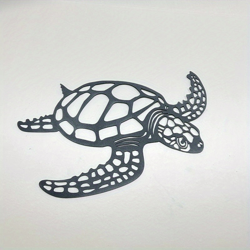 Les fabricants fournissent une station indépendante transfrontalière Art mural doré Tortue de mer Artisanat en métal doré Décorations de salon d'intérieur