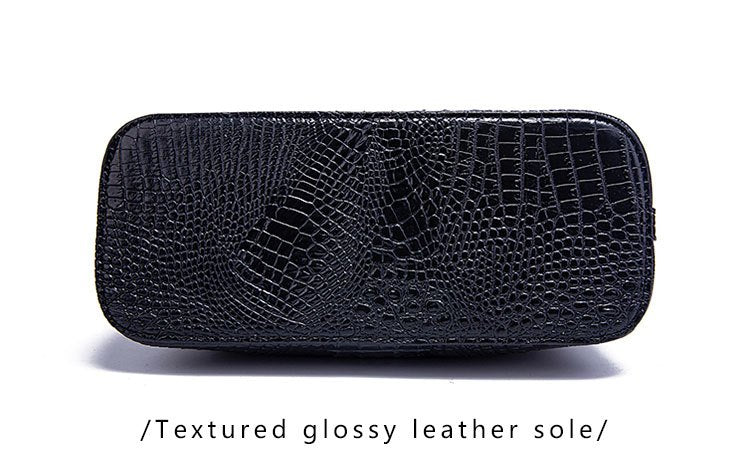 Fashion-Forward Crocodile Pattern Tote Bag - Double Handle Work Purse with Secure Zipper Closure - Perfect for Stylish, Professional Women - A Trendy Daily Accessory