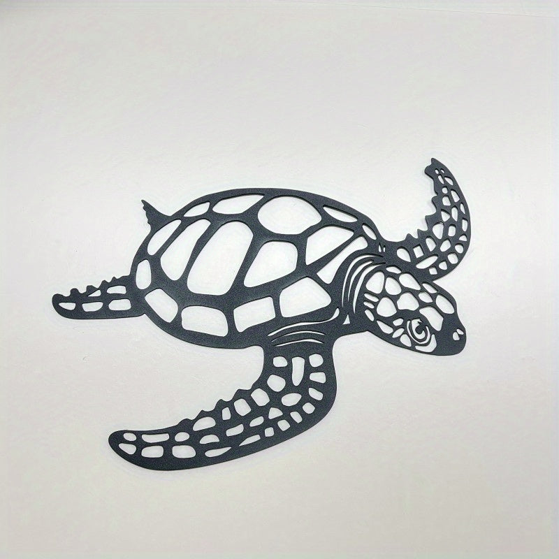 Les fabricants fournissent une station indépendante transfrontalière Art mural doré Tortue de mer Artisanat en métal doré Décorations de salon d'intérieur