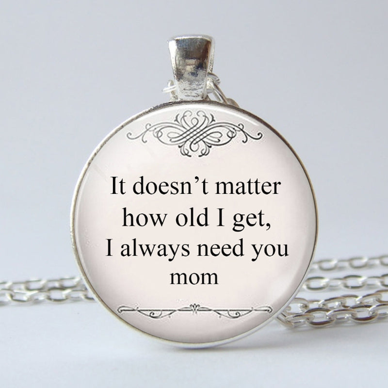 I Need You Mom Keychain Pendant Fashion Vintage Car Keyring Ornament Bag Purse Charm Accessories Mothers Day Gifts