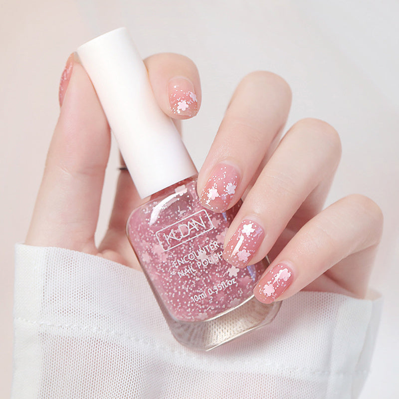 Vernis à ongles à séchage rapide 10 ml - Formule ultra-brillante et non toxique dans des tons rose, noir, blanc et rouge tendance - Parfait pour des manucures et des créations nail art en toute sécurité à domicile