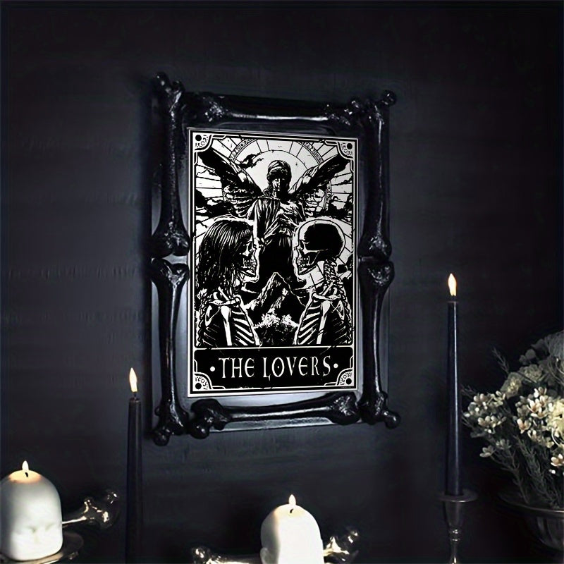 [3 affiches de tarot sombres] Lot de 3 affiches de tarot sombres et noires, décoration murale pour chambre à coucher ou bureau, sans cadre