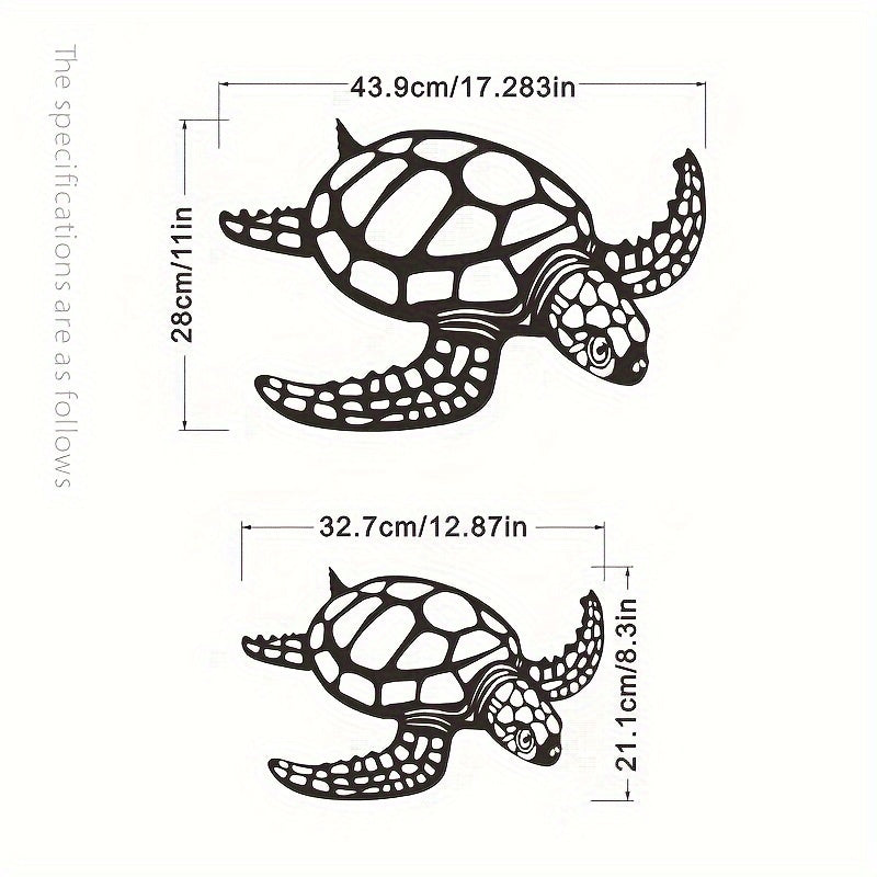 Manufacturers Supply Cross-border Independent Station Golden Wall Art Sea Turtle Golden Metal Crafts Indoor Living Room Decorations