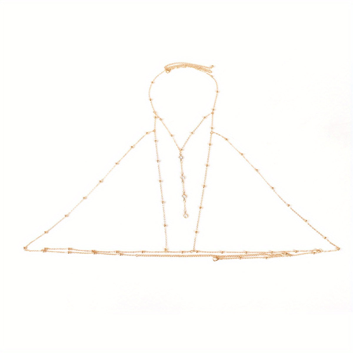 1pc Fashionable Super Glitter Women's Bra Chain Body Jewelry with Rhinestone Embellishment, Suitable for Daily Wear, Parties, Nightclubs, and Fashion Shows