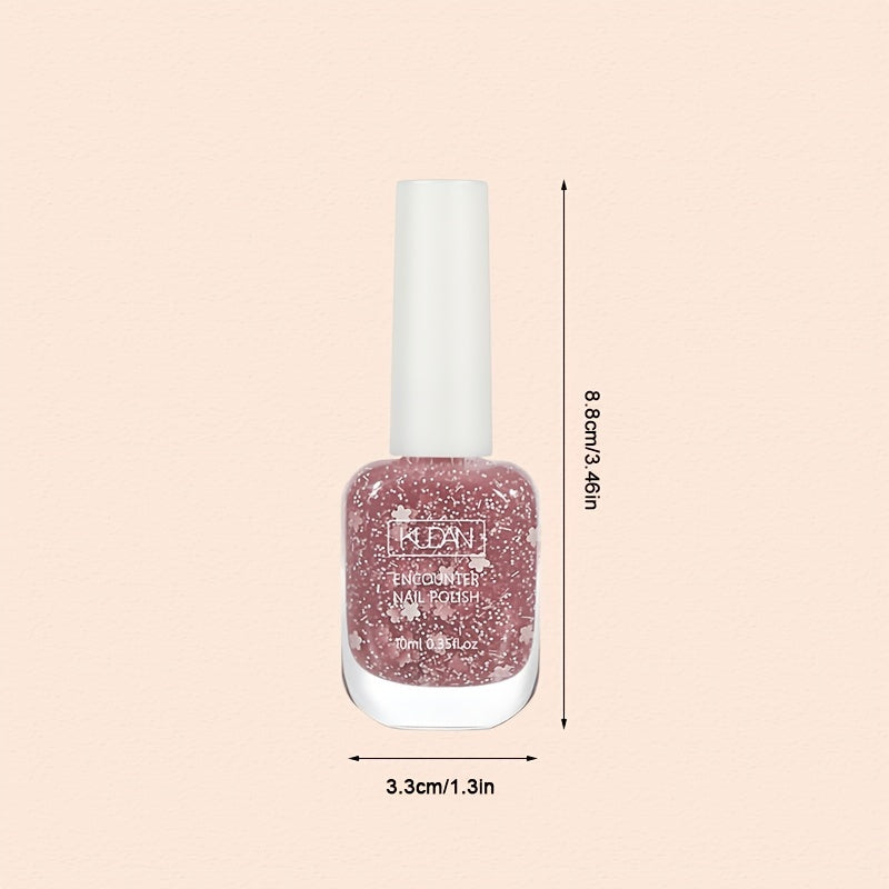 Vernis à ongles à séchage rapide 10 ml - Formule ultra-brillante et non toxique dans des tons rose, noir, blanc et rouge tendance - Parfait pour des manucures et des créations nail art en toute sécurité à domicile