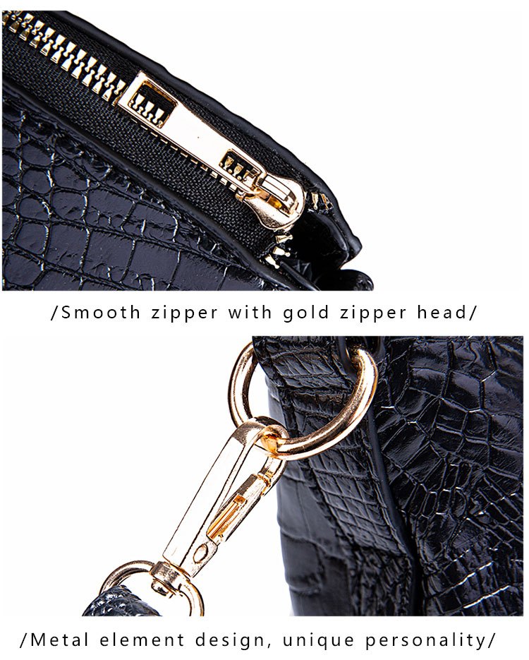 Fashion-Forward Crocodile Pattern Tote Bag - Double Handle Work Purse with Secure Zipper Closure - Perfect for Stylish, Professional Women - A Trendy Daily Accessory