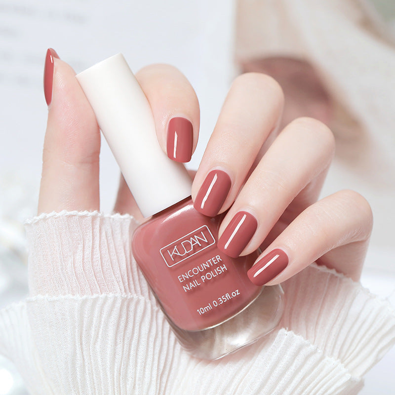 Vernis à ongles à séchage rapide 10 ml - Formule ultra-brillante et non toxique dans des tons rose, noir, blanc et rouge tendance - Parfait pour des manucures et des créations nail art en toute sécurité à domicile