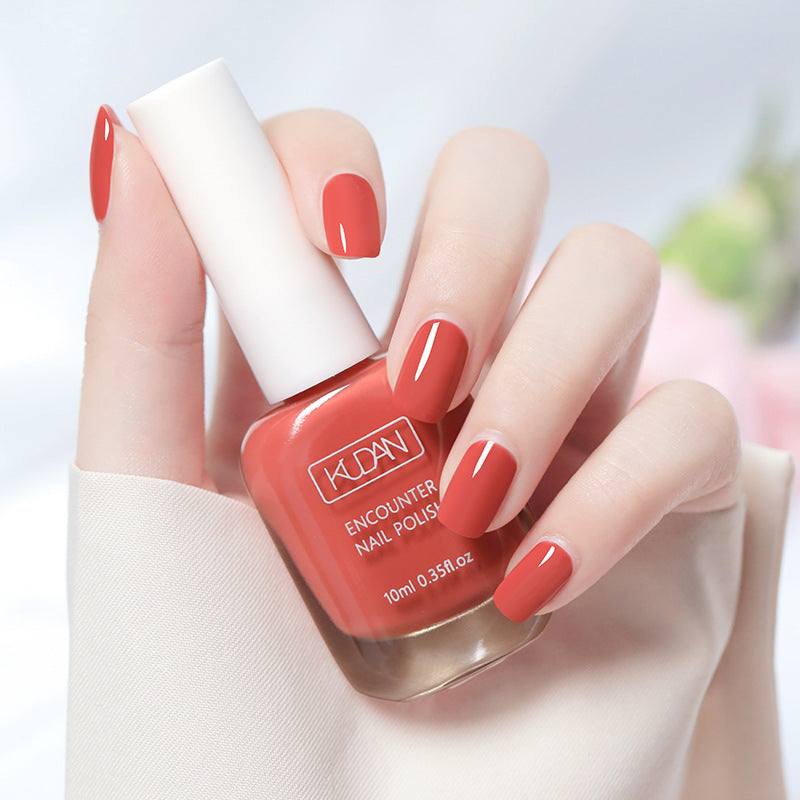 Vernis à ongles à séchage rapide 10 ml - Formule ultra-brillante et non toxique dans des tons rose, noir, blanc et rouge tendance - Parfait pour des manucures et des créations nail art en toute sécurité à domicile