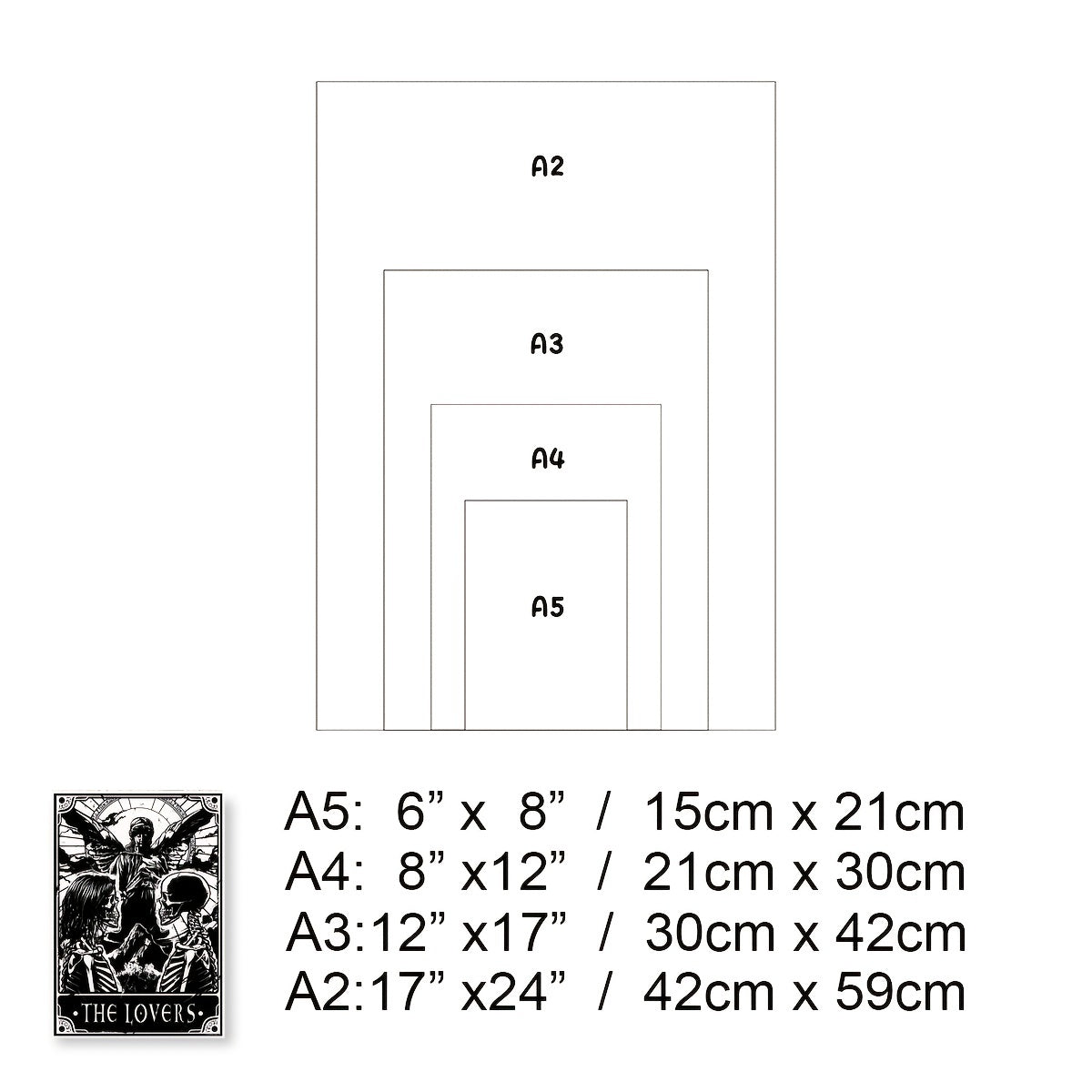 [3 affiches de tarot sombres] Lot de 3 affiches de tarot sombres et noires, décoration murale pour chambre à coucher ou bureau, sans cadre