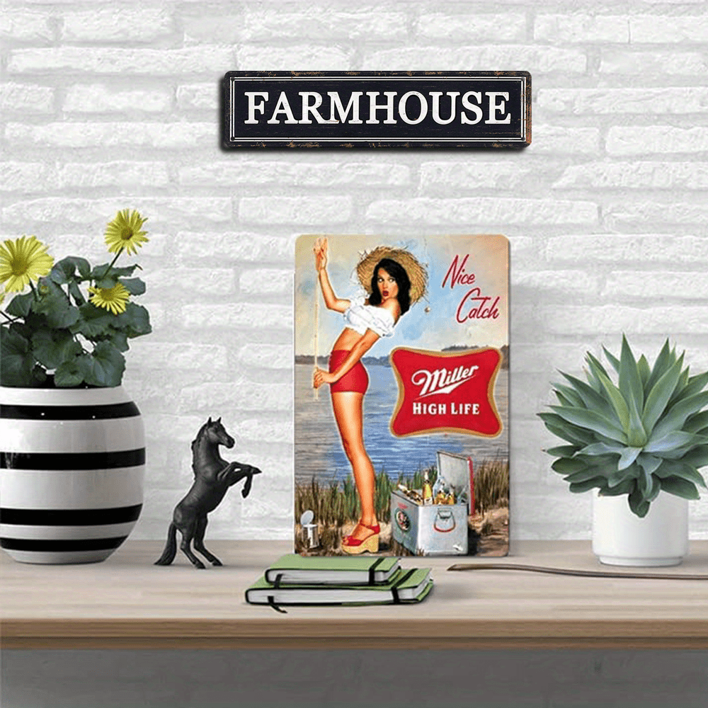 1pc Farm Fresh Retro Metal Sign - Unique Decorative Wall Art Signage for Primitive Farmhouse Kitchen Home Decor - 4x16/10cm*40cm, Versatile Room Decor for Kitchen, Room, Bar, Garage, Embracing Rustic, Retro, Vintage Style