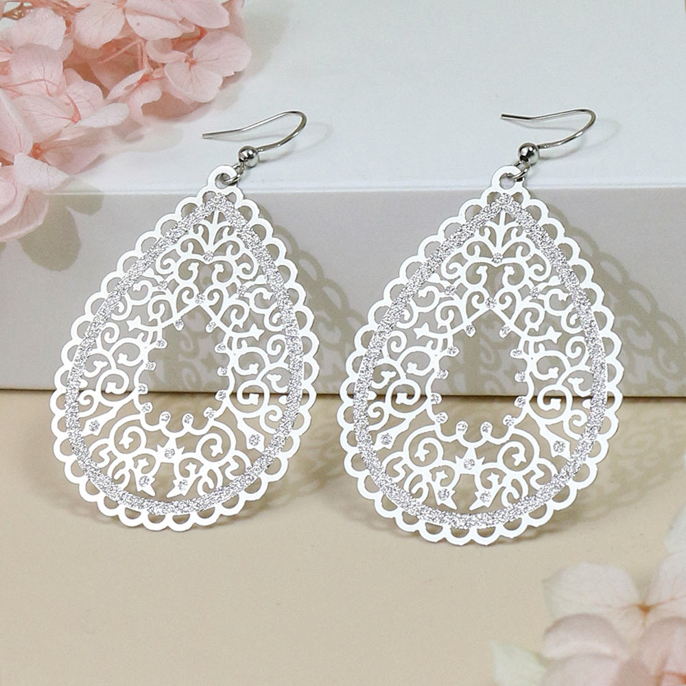 Enchanting Bohemian Dangle Earrings - Vibrant Waterdrop Shapes in Multicolor - Eye-Catching Party Fashion Ornaments for Women