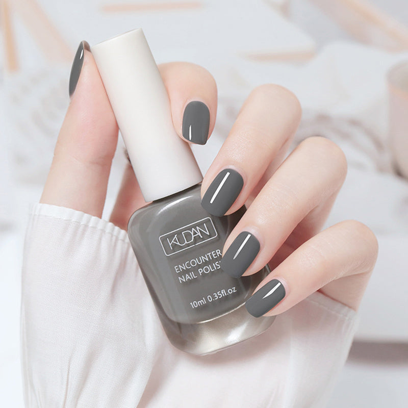 Vernis à ongles à séchage rapide 10 ml - Formule ultra-brillante et non toxique dans des tons rose, noir, blanc et rouge tendance - Parfait pour des manucures et des créations nail art en toute sécurité à domicile