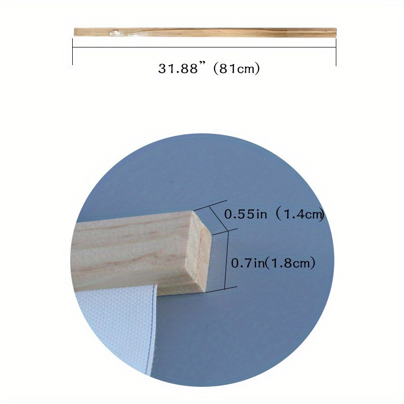 1pc Magnetic Wood Poster Hanger Frame, Teak Pine For Photos Scrolls, Picture Canvas Paintings Artwork Magnet Frames Wall Art Decor, Room Decor, Home Décor