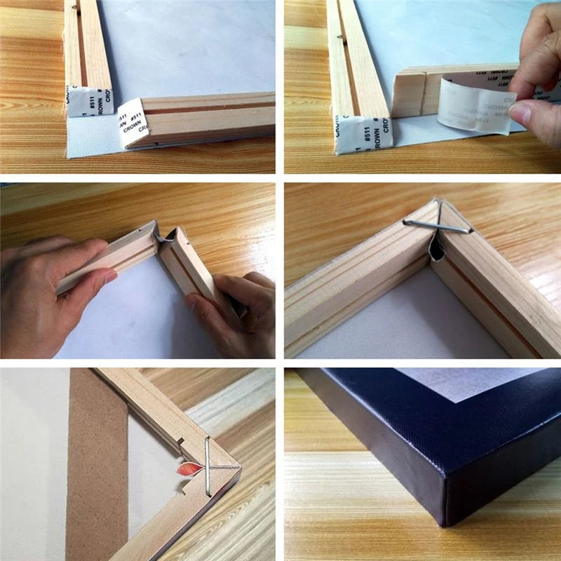 DIY Wooden Pictures Frame for Wall 20x30 30x40 40x50 Wall Art Canvas Paintings Poster Frame Wall Art Wooden Frame Home Decor