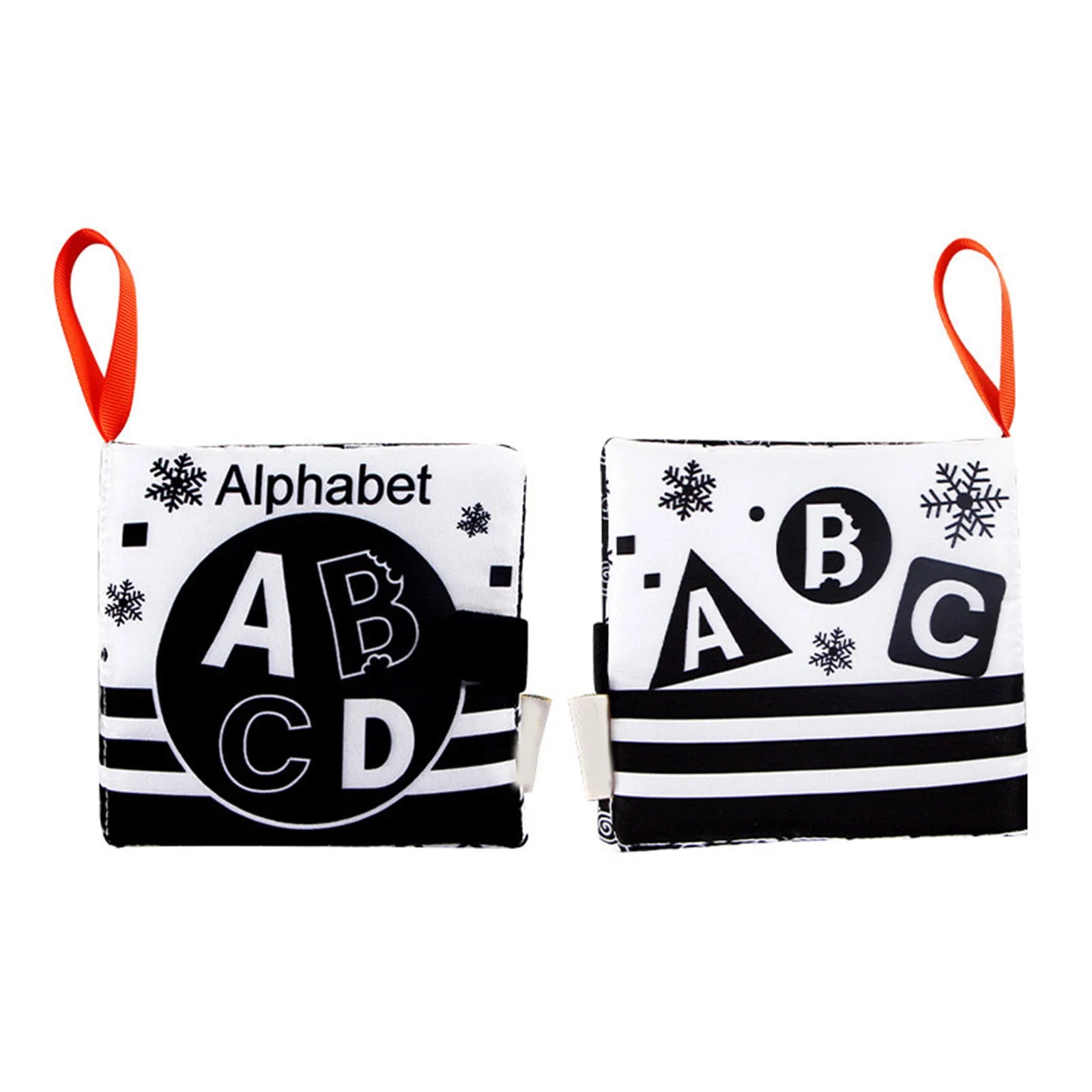 Newborn Soft Cloth Books Black and White Book Books 0-36 Months Early Learning Educational Toys