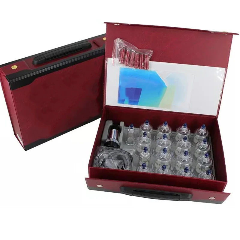 Ensemble de 17 ventouses thérapeutiques en plastique pour massage sous vide