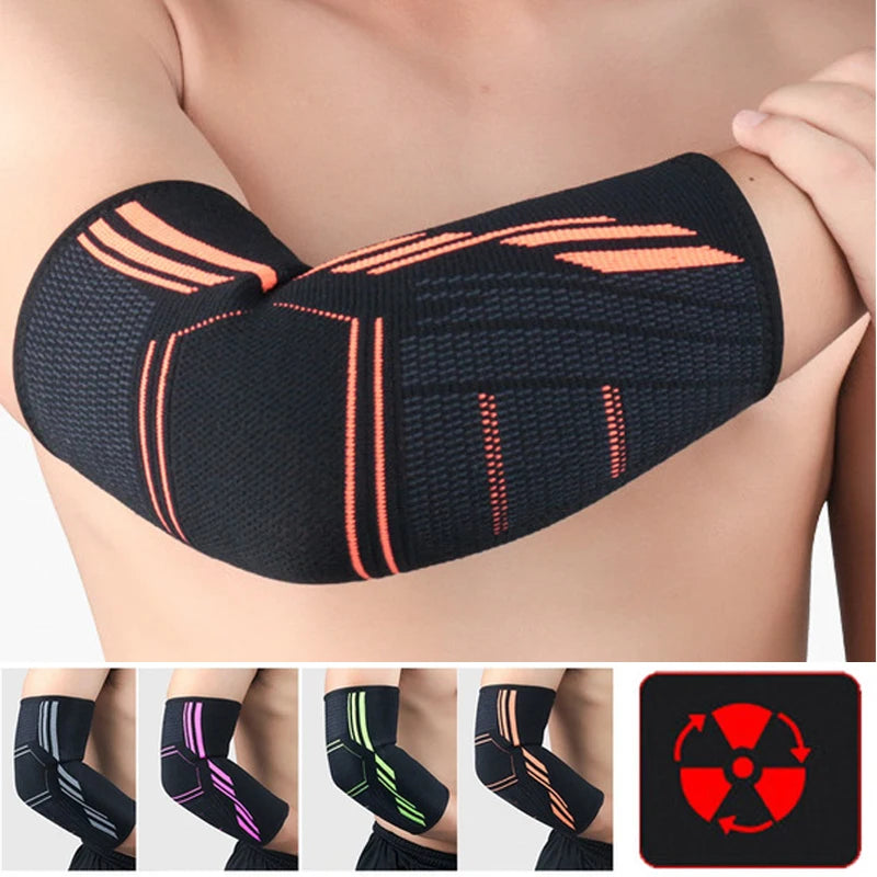 1 Pcs Fitness Elbow Brace Compression Support Sleeve for Tendonitis, Tennis Elbow, Golf Elbow Treatment, Reduce Joint Pain
