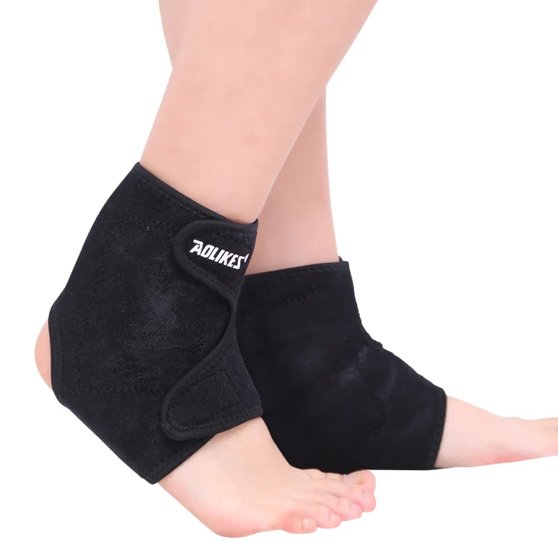 1 paire de ceintures de soutien pour chevilles, thérapie magnétique infrarouge lointain, auto-chauffantes en tourmaline, masseur de talon, soins de santé des pieds