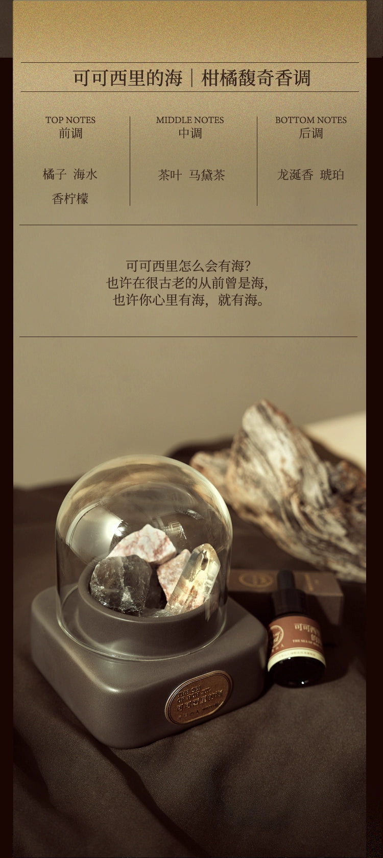 Yuli Shanren Siye Magic Crystal Fragrant Stone Aromatherapy Gift Box Fire-Free Aromatherapy For Home Indoor Fragrance Gift