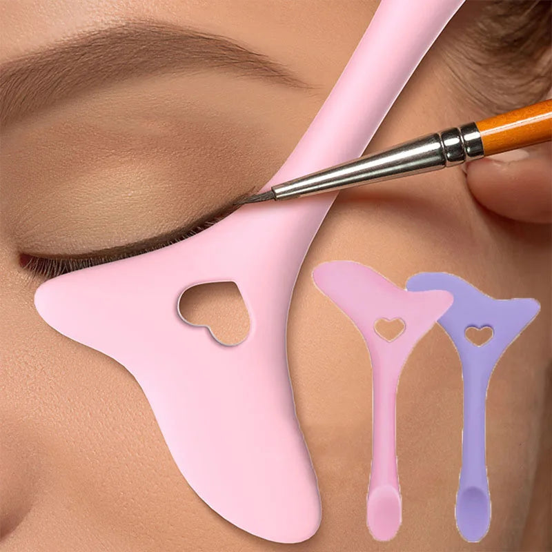 Pochoirs de maquillage pour eye-liner, mascara, rouge à lèvres, fard à paupières, outil de maquillage réutilisable