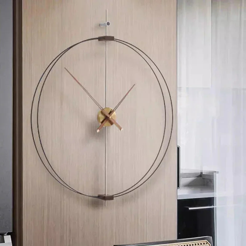 Interior Art Mural Wall Clocks Modern Round Fashion Design Wall Watch Nordic Restaurant Relogio De Parede Living Room Decoration
