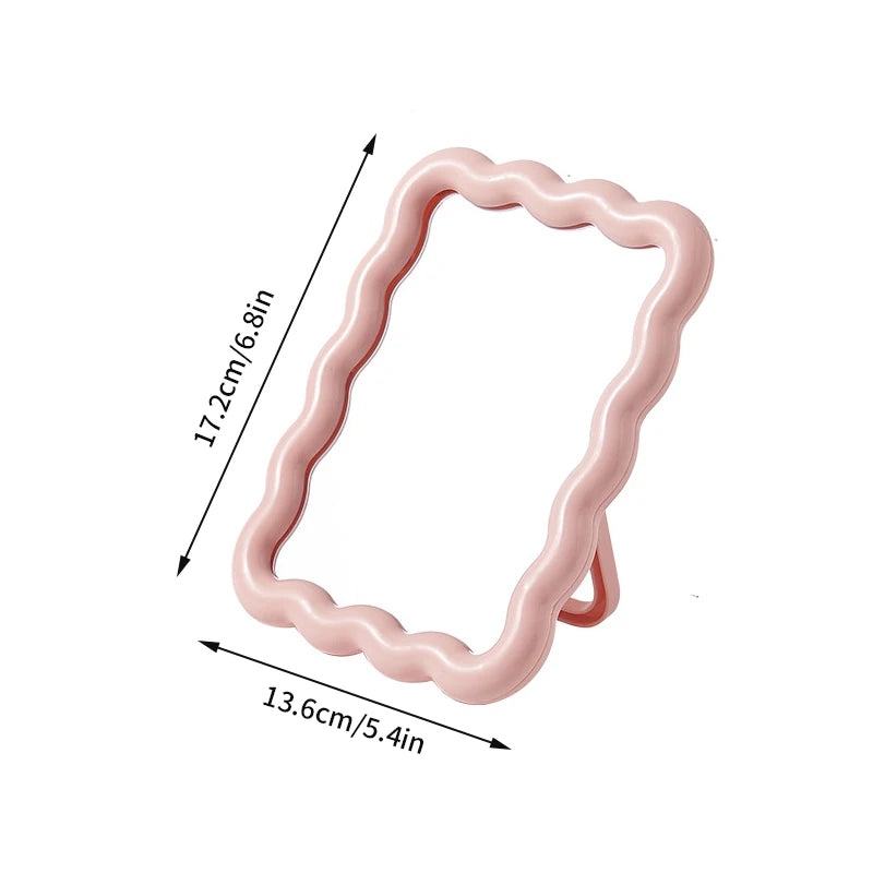 Irregular Makeup Mirrors Desktop Makeup Mirror Ins Cloud Makeup Mirror Aesthetic Room Decor Woman Makeup Supplies
