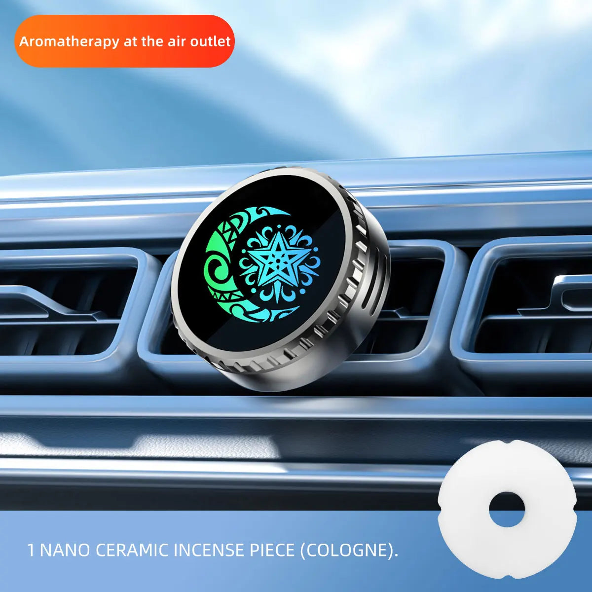 Cologne Car Air Outlet Aromatherapy Solid Fragrance Diffuser Accessories Car Air freshener Dual-purpose vent clip and charm