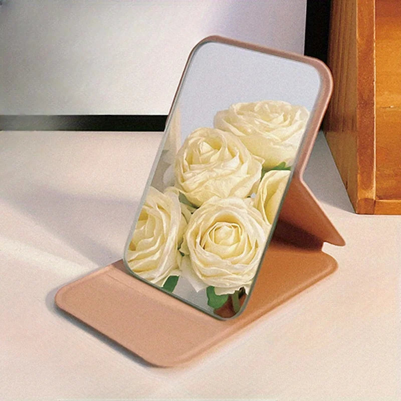 1PC mini folding makeup mirror square portable travel makeup mirror must-have gift for women's makeup and makeup