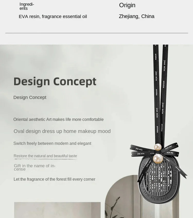 Car Aromatherapy Long Lasting Fragrance Car Perfume Interior High-end Decoration Home Bedroom Wardrobe Fragrance Pendant Perfume