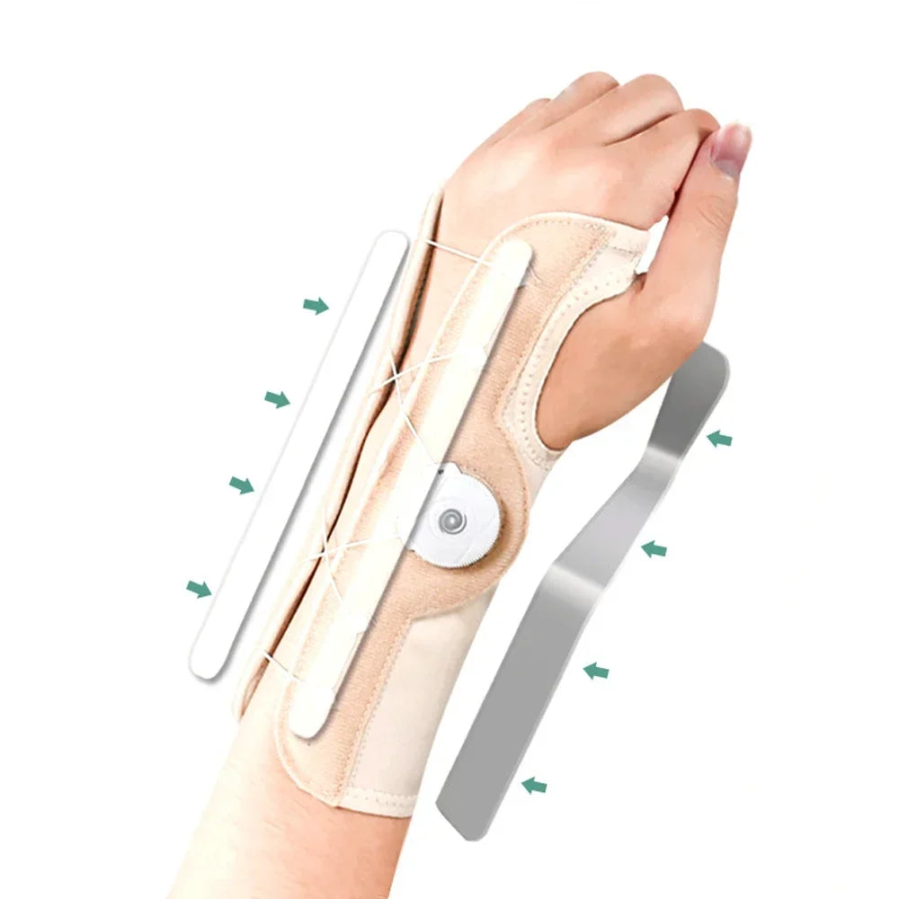 1 PCS Wrist Support for Carpal Tunnel, Night Sleep Hand Brace with Splints, Wrist Brace Right Hand for Tendonitis and TFCC Tears