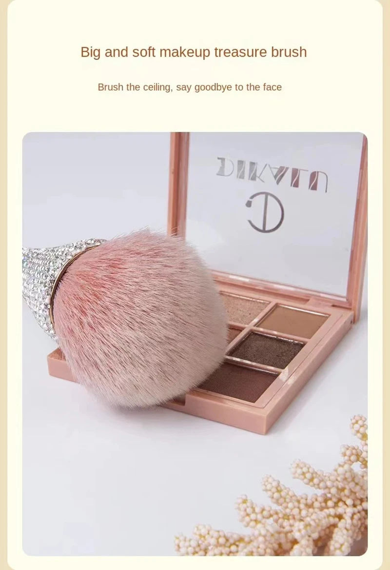 Rhinestone Nail Dust Brush Makeup Brush Large Face Powder Makeup Brushes Dust Powder Foundation Makeup Brush For Nail Makeup Too