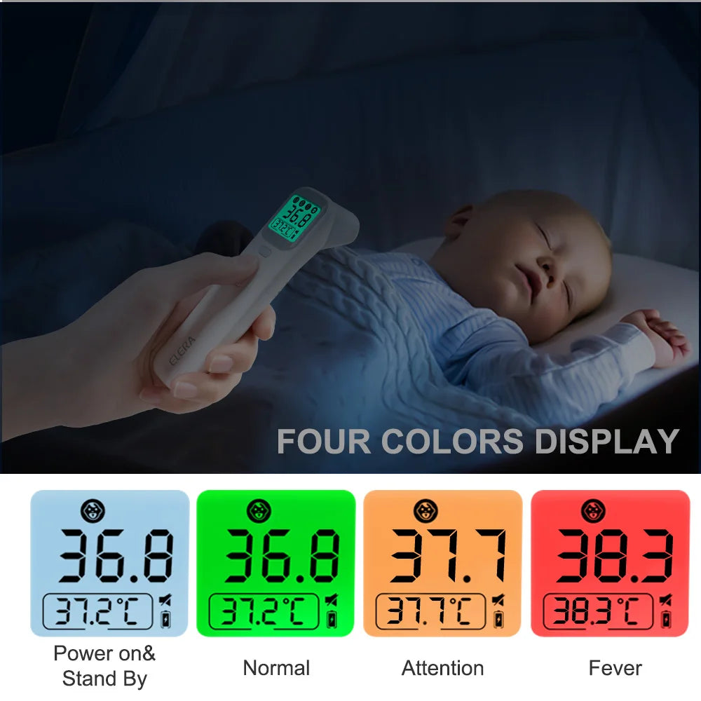 ELERA Infrared Digital Thermometer Forehead Ear Body Fever Termometre Medical Non-contact Temperature Measurement Device