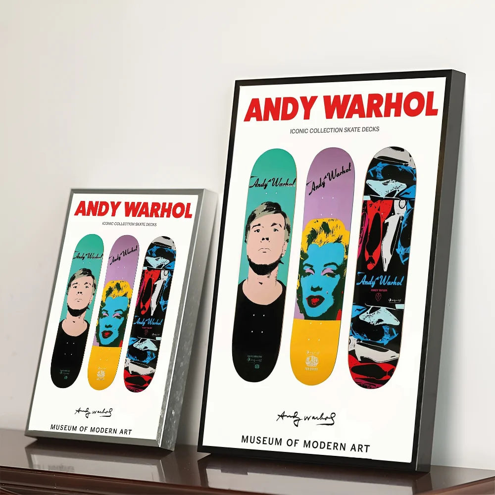 A-Andy W-Warhol Classic Vintage Posters HD Quality Wall Art Retro Posters for Home Room Wall Decor