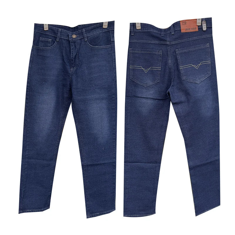 28-40 2024 Autumn/Winter New Men's Jeans High Quality Elastic Thickened Durable Pants with Washed Technology Denim Pants