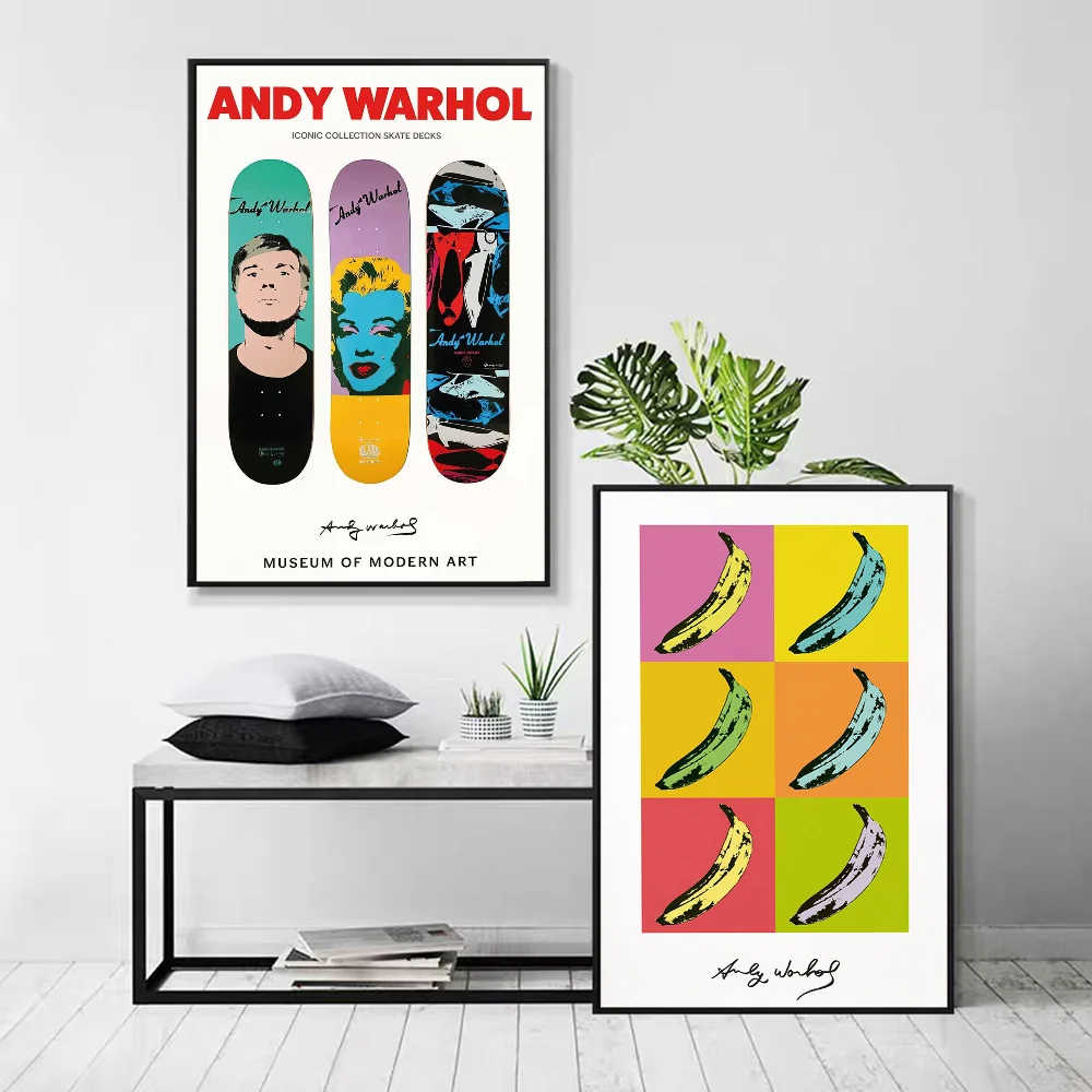 A-Andy W-Warhol Classic Vintage Posters HD Quality Wall Art Retro Posters for Home Room Wall Decor