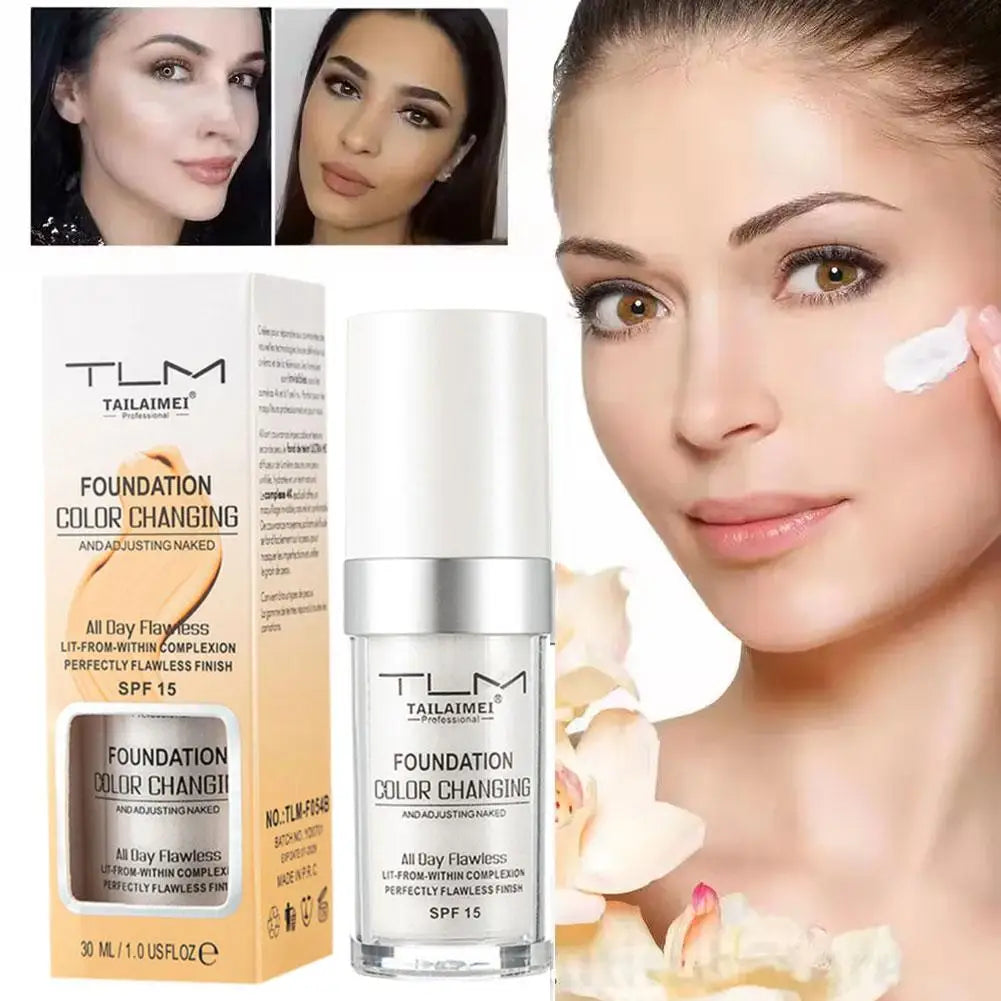 Foundation Magic Color Changing BB Cream Makeup Base Nude Face Full Cover Matte Concealer Moisturizing Primer All Skin Tone