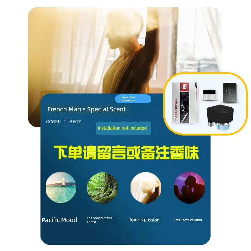 Negative Ion System Air Conditioning Air Outlet Car Fragrance