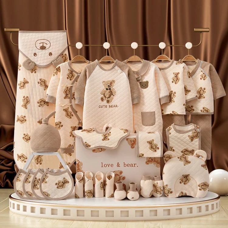 20/22/24/26 Pieces Newborn Clothes Baby Gift Pure Cotton Baby Set 0-6 Months Spring Summer Kids Clothes Suit Unisex Without Box