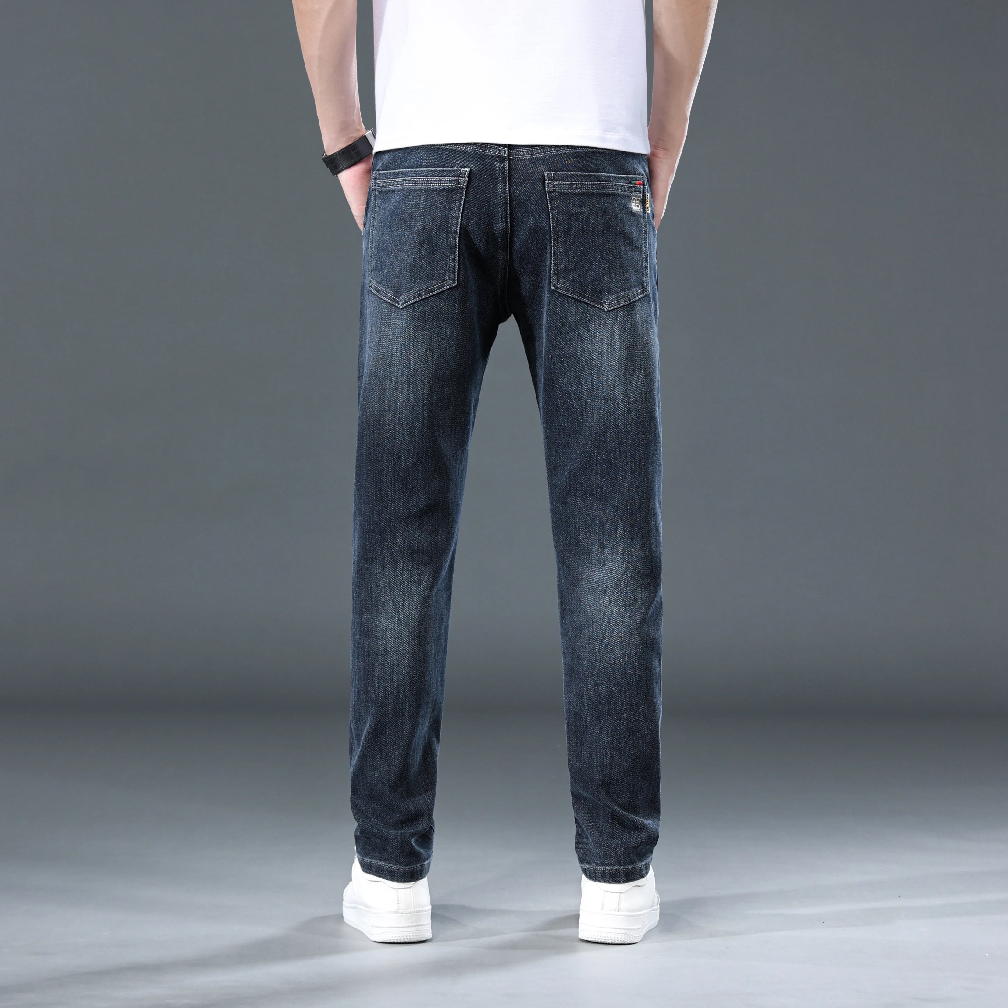 2025 New Men's Loose (Slightly Stretchy) Jeans, Casual And Versatile, High And Slim Straight Leg Pants That Can be Worn All Year