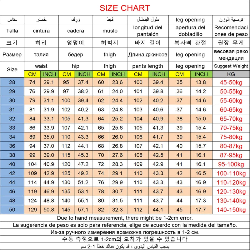 Jeans pour hommes grandes tailles 28-50, tissu denim, pantalons grande taille pour personnes en surpoids de 45 à 150 kg, jeans Hombre, jeans à jambe large, pantalon homme