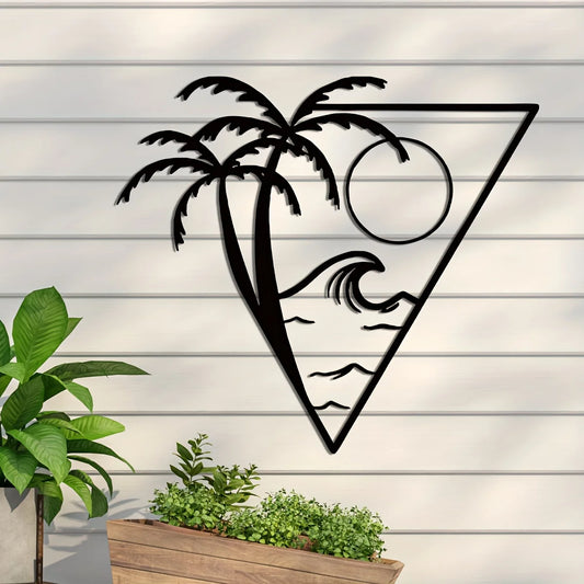 Sun And Sea Metal Wall Art Sculpture Decorations Wall Sculpture Decorations Creative Wall Decorations Home Wall Decor Artwork