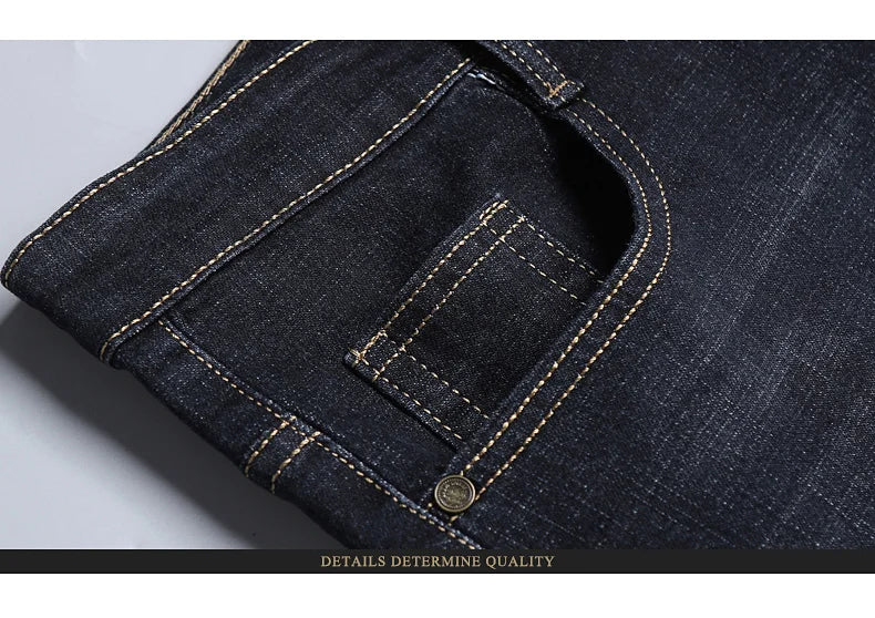 New Men Classic Jeans Jean Homme Pantalones Hombre Men Mannen Soft Black Biker Masculino Denim Overalls Mens Pants Size 30-38