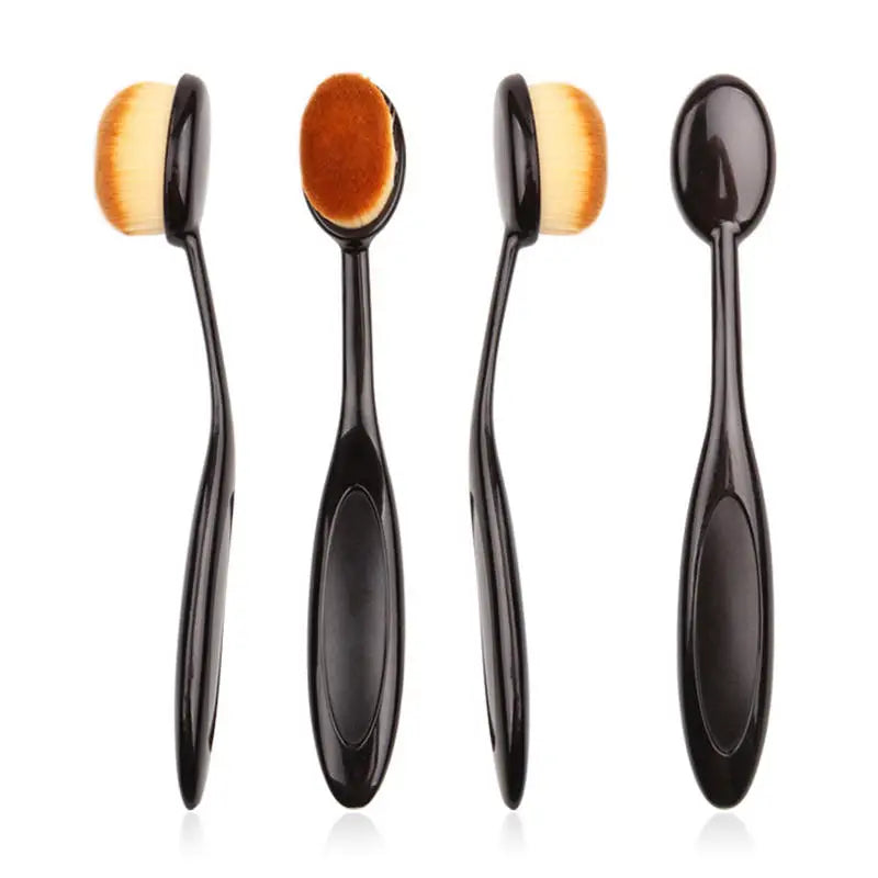 3/5 PCS Foundation Brush Toothbrush Shape Makeup Make Up Tools Get Fast Even Application of Creams and Powders Cosmnetic