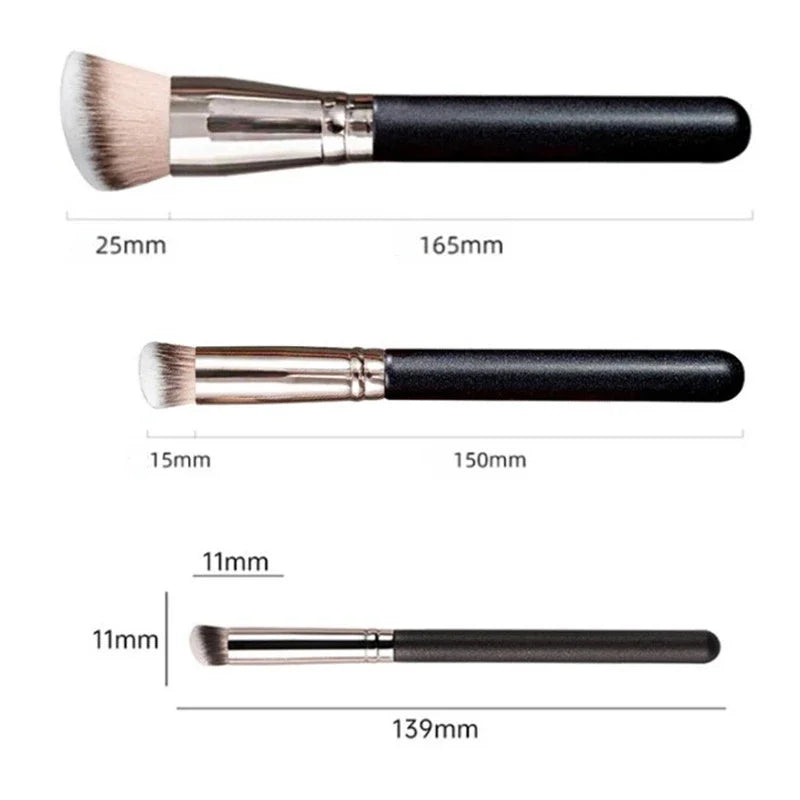 Pinceaux de maquillage, fond de teint, anti-cernes, biseautés, sans couture, synthétiques, anti-cernes, liquides, crèmes, pinceaux de contouring, outil de beauté