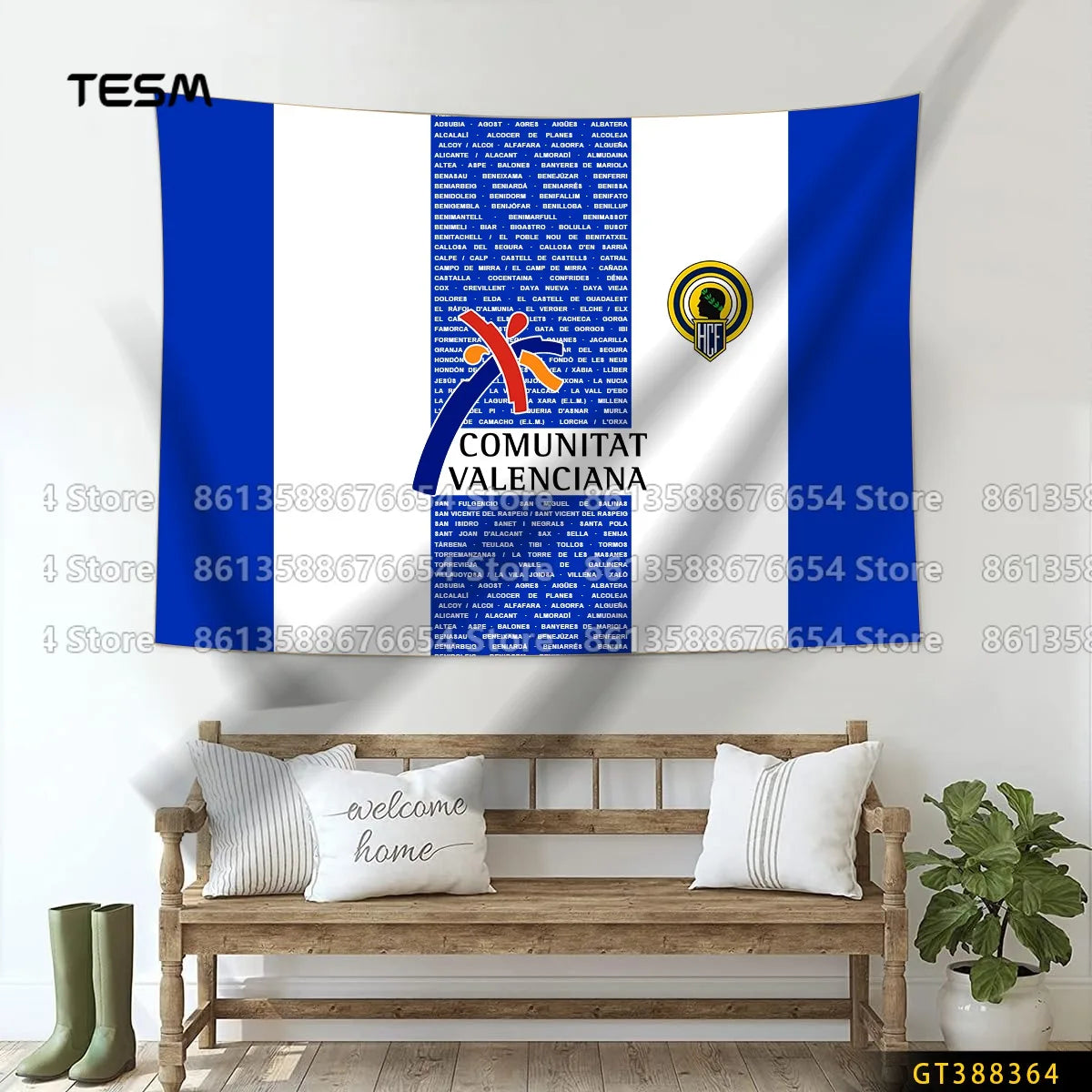 Wall Art Decor  Fabric Tapestry Wall Hanging  Living Room Bedroom Kitchen Dorm Decor Multi  Flag 3D printed pattern