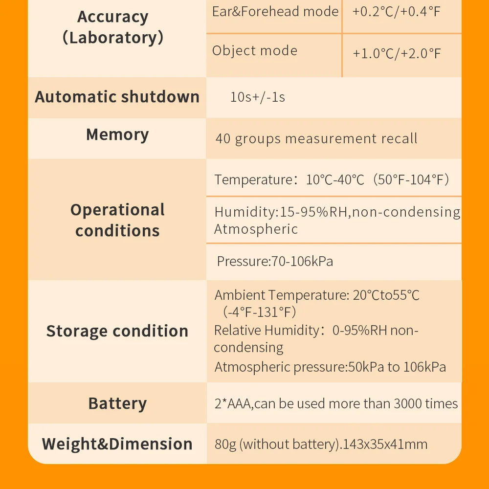 ELERA Infrared Digital Thermometer Forehead Ear Body Fever Termometre Medical Non-contact Temperature Measurement Device